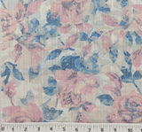 1 Yard Sophisticated Blue Rayon Check Jacquard Apparel Fabric 54 Inch Width