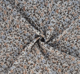 1 Yard Rayon Crinkle Gray Fabric for Dresses Blouses Skirts and Summer Apparel 50 52 Width