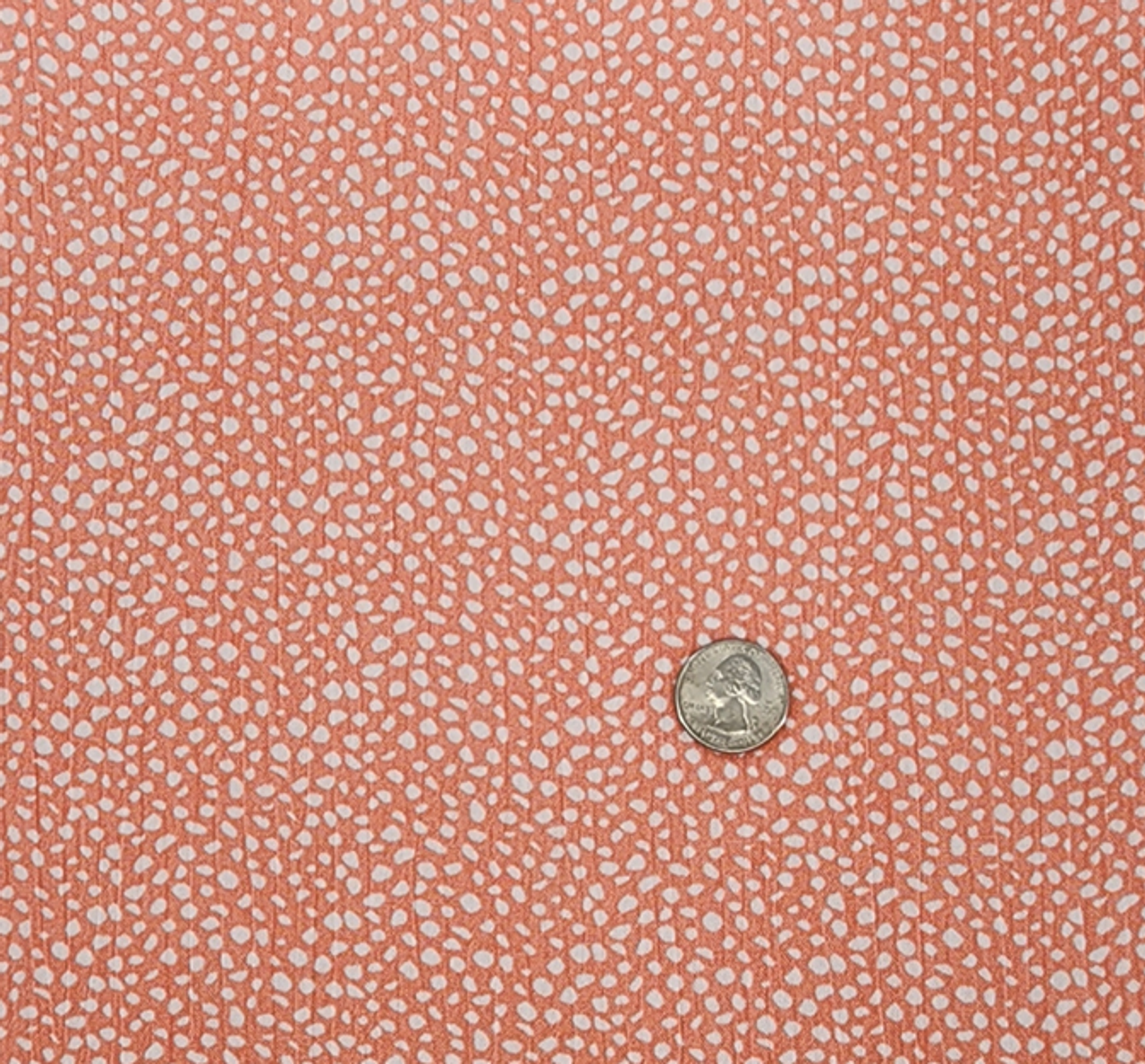 1 Yard Rayon Crinkle Peach Ivory Fabric for Blouses Dresses Skirts and Scarves 50 52 Width