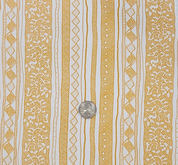 1 Yard Yellow Ivory Rayon Crinkle Apparel Fabric 50/52 inches Width