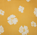 1 Yard Mustard Gold Rayon Crinkle Apparel Fabric 50/52 inches Width