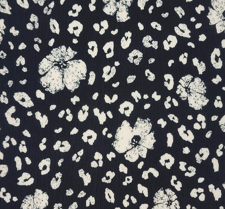 1 Yard Rayon Crinkle Polar Night Woven Fabric Lightweight 50/52” Wide 100% Rayon