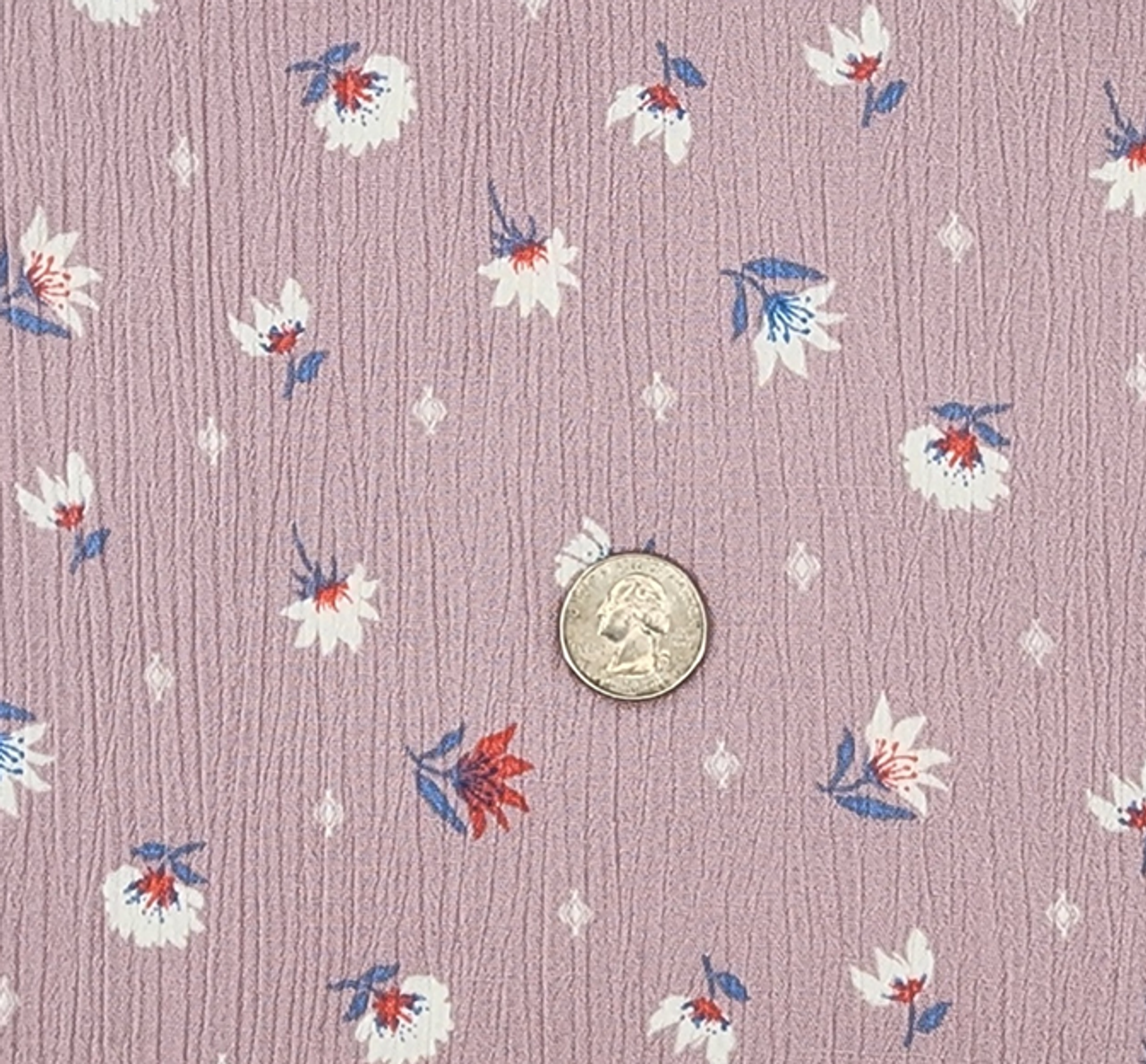 Rayon Crinkle Lavender 50/52” Lightweight Textured Fabric