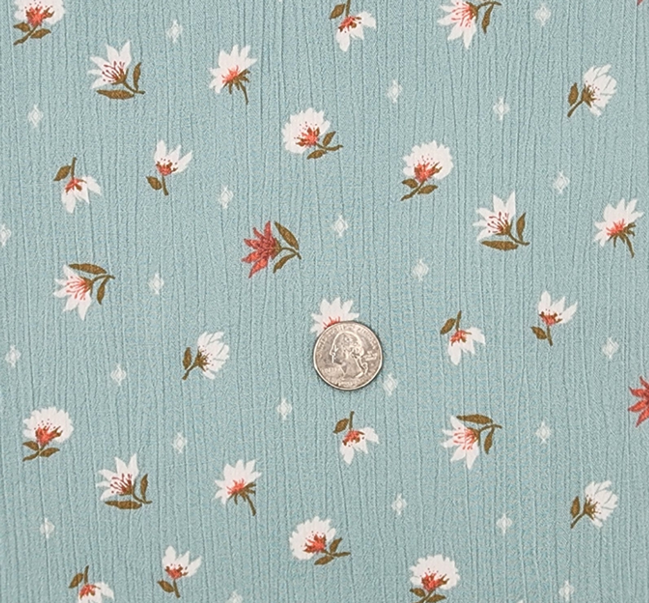 Rayon Crinkle Seafoam 50/52” Lightweight Textured Fabric