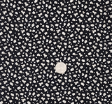 1 Yard Rayon Crinkle Black/Taupe Woven Fabric, 50/52? Wide 100% Rayon