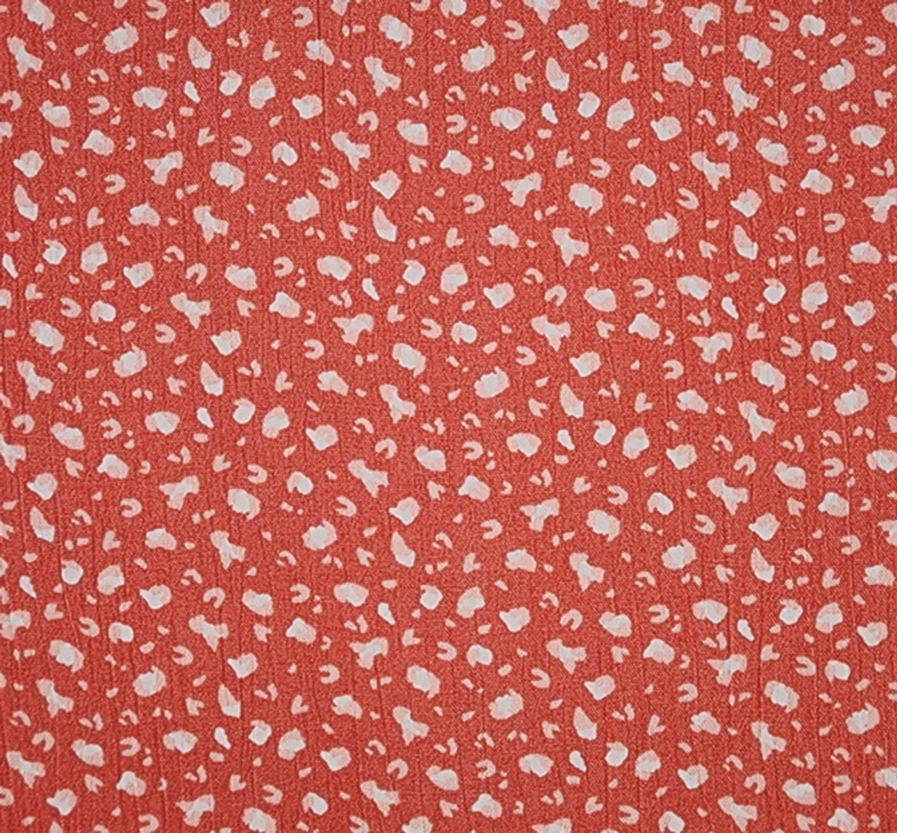 1 Yard Rayon Crinkle Burnt Coral Woven Fabric, 50/52? Wide 100% Rayon