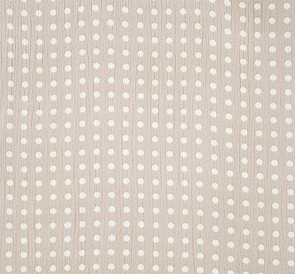 1 Yard Taupe Rayon Textured Crinkle Fabric For Flowy Dresses Blouses Skirts Clothing 50/52" Width