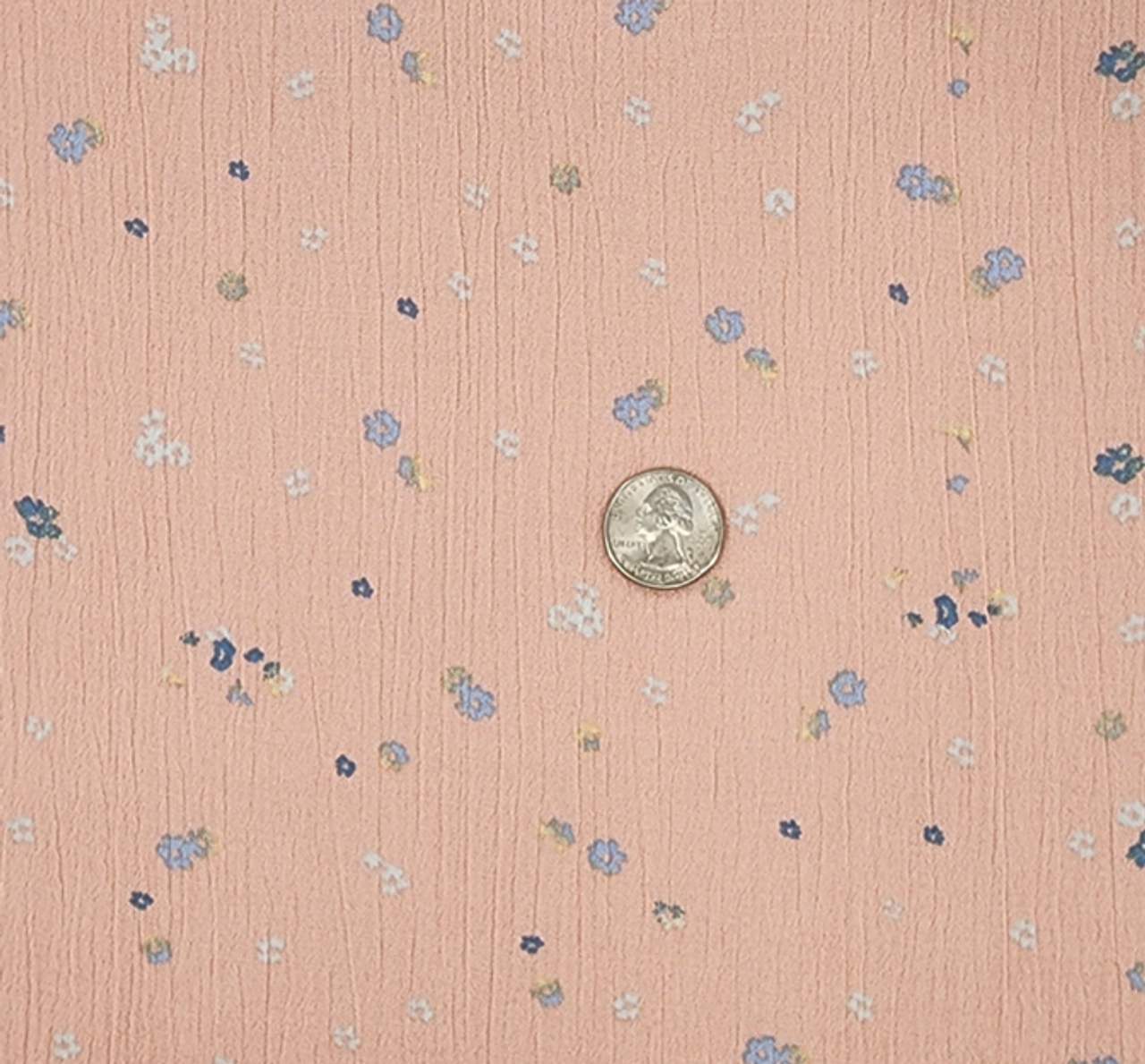 1 Yard Mauve Rayon Crinkle Woven Fabric for Garments and Crafts 50/52 Inch Wide