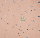 1 Yard Mauve Rayon Crinkle Woven Fabric for Garments and Crafts 50/52 Inch Wide