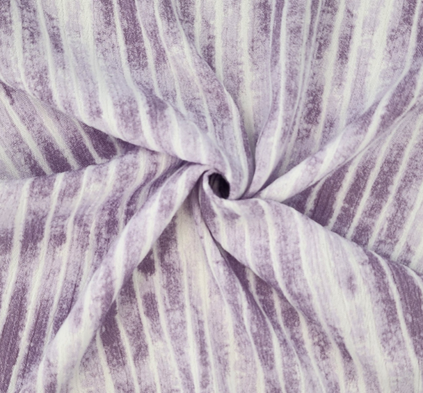 1 Yard Soft Lavender Rayon Crinkle Apparel Fabric 50 Inch Width