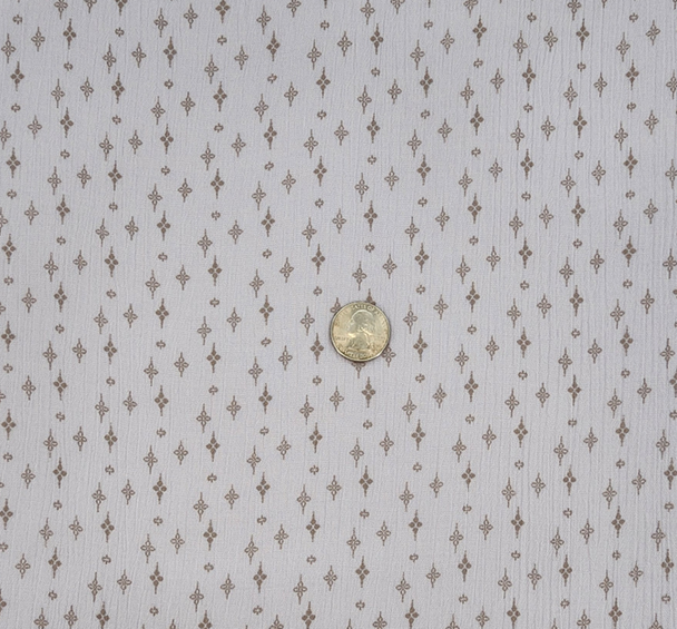 1 Yard Soft Lavender Taupe Rayon Crinkle Apparel Fabric 50 Inch Width