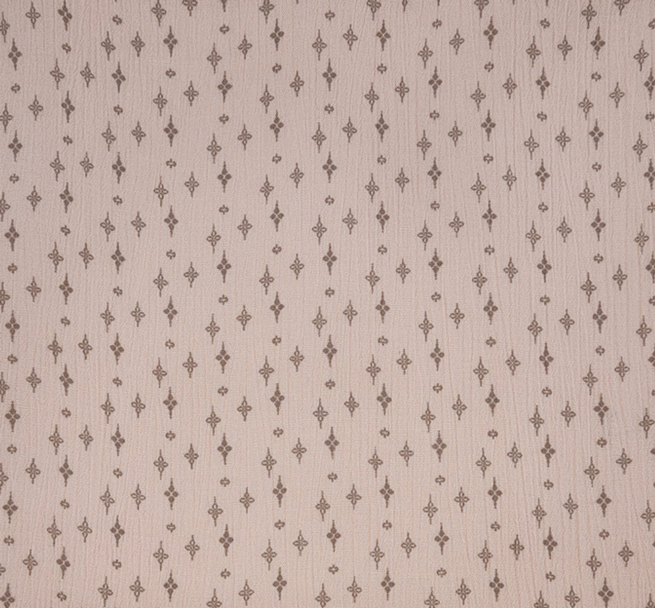 1 Yard 50/52" Vanilla Taupe Rayon Crinkle Fabric Lightweight 125 GSM Crepon Material for Fashion Sewing
