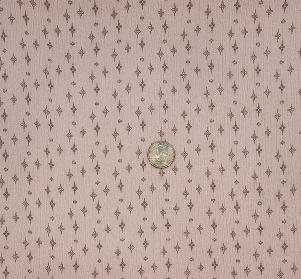 1 Yard Soft Vanilla Taupe Rayon Crinkle Apparel Fabric 50 Inch Width