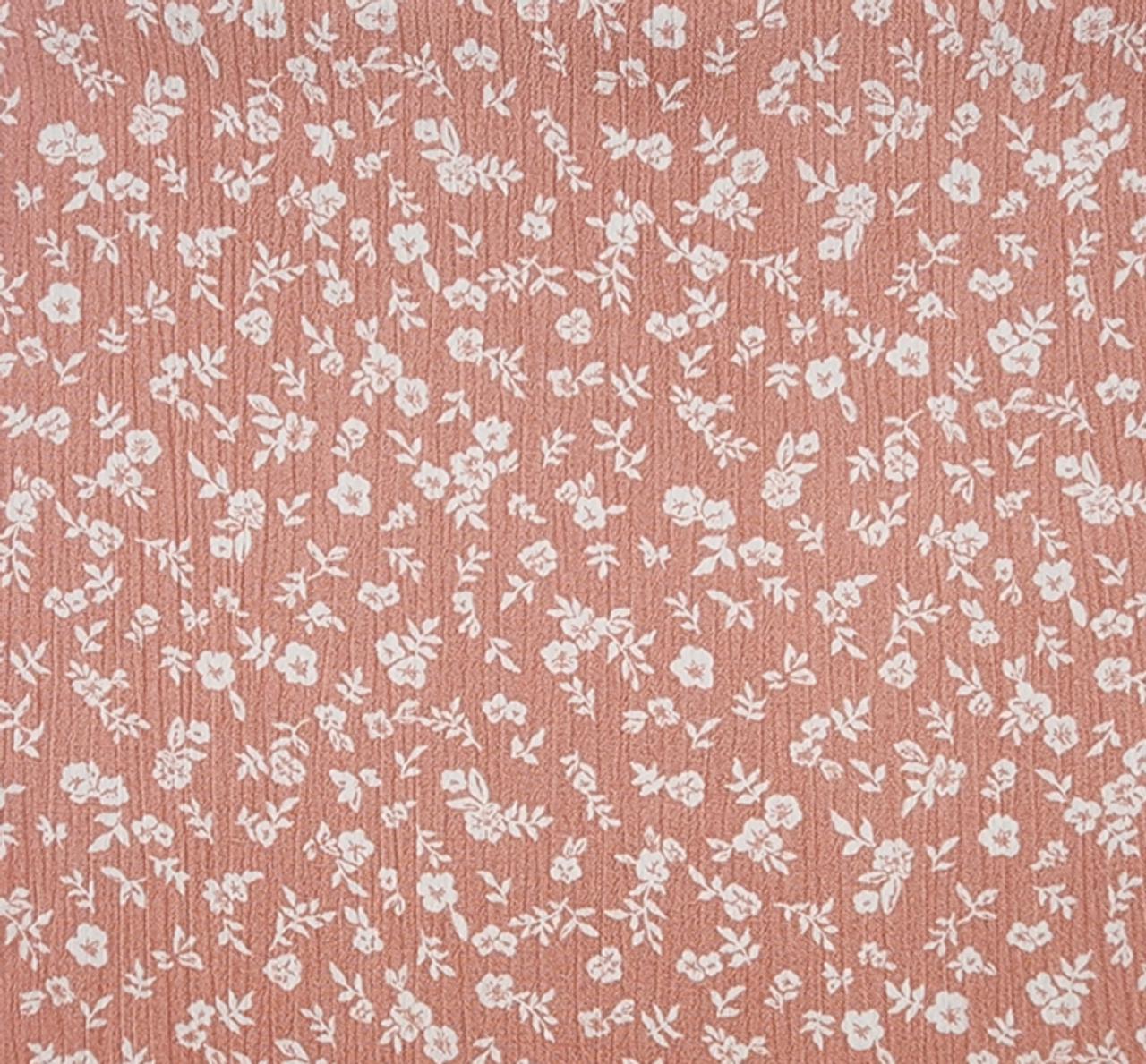 1 Yard Coral Cloud Rayon Crinkle Fabric 50/52" Wide Lightweight 125 GSM Woven