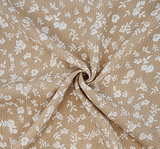 1 Yard Soft Taupe Rayon Crinkle Apparel Fabric 50 Inch Width