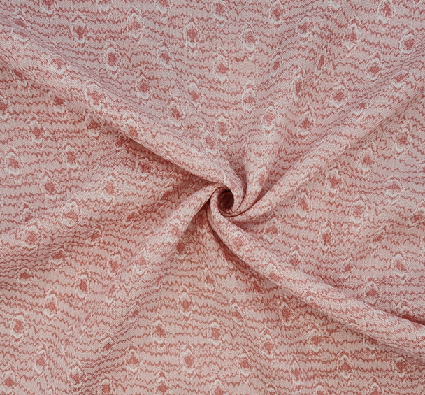 1 Yard Bubble Gum Pink Rayon Crinkle Fabric Lightweight Textured Material for Dresses 50/52 Inch Width
