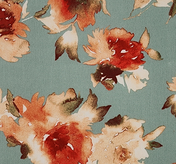 1 Yard Laurel Green Rayon Crinkle Textile Lightweight with Flowing, Silky Draped Finish for Dresses Blouses and Skirts 50/52 Inch Width