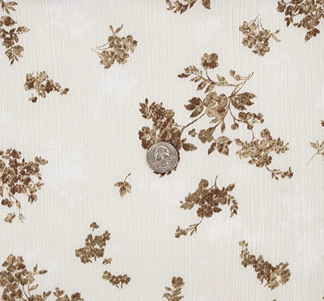 1 Yard Taupe Textured Rayon Crepon Fabric Breathable Rayon Lightweight Apparel Textile 50/52 Inch wide