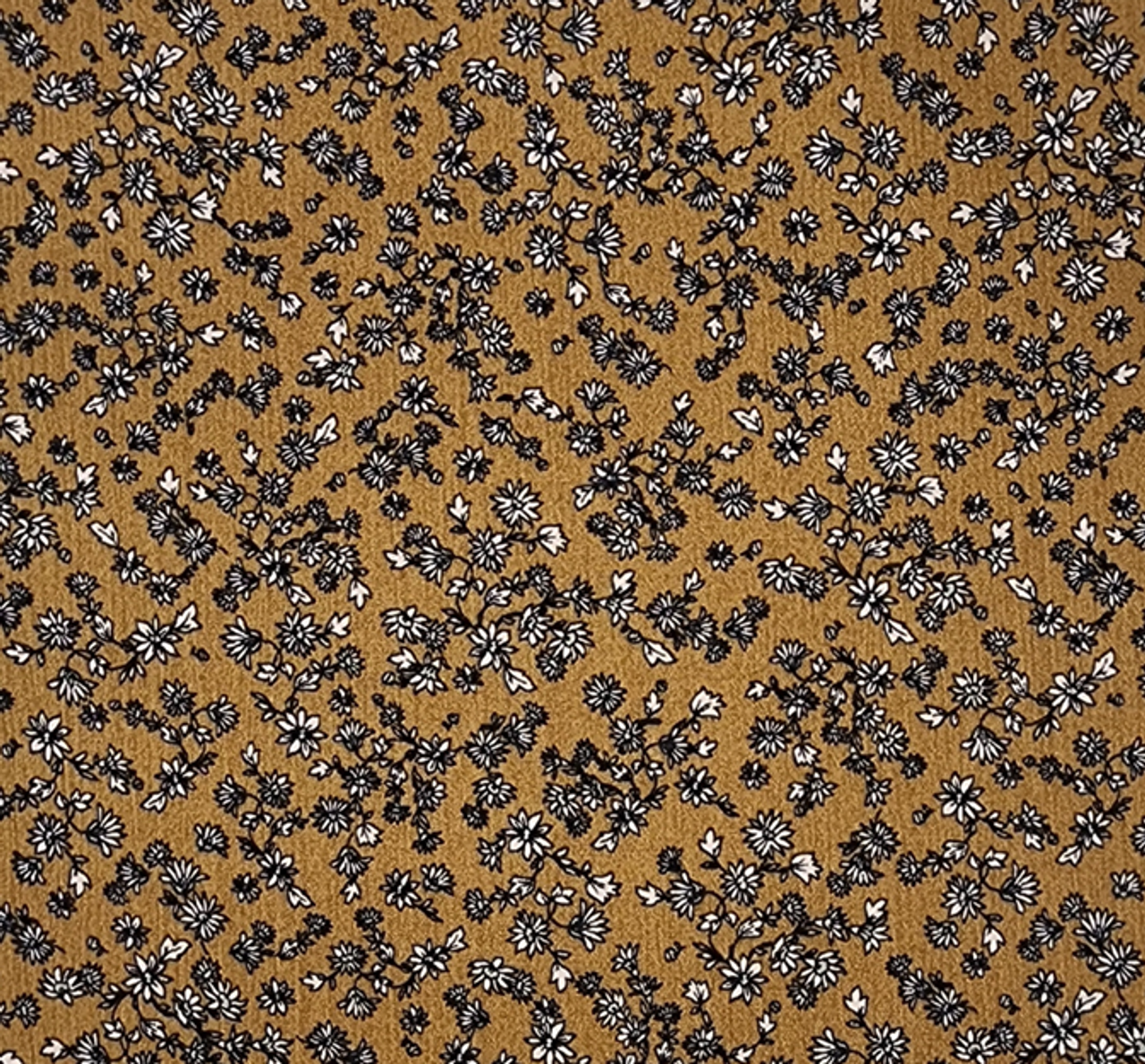 1 Yard Mustard Gold Rayon Crepon Crinkle Fabric Rayon Apparel Lightweight Drape 50/52 Inch Widthy