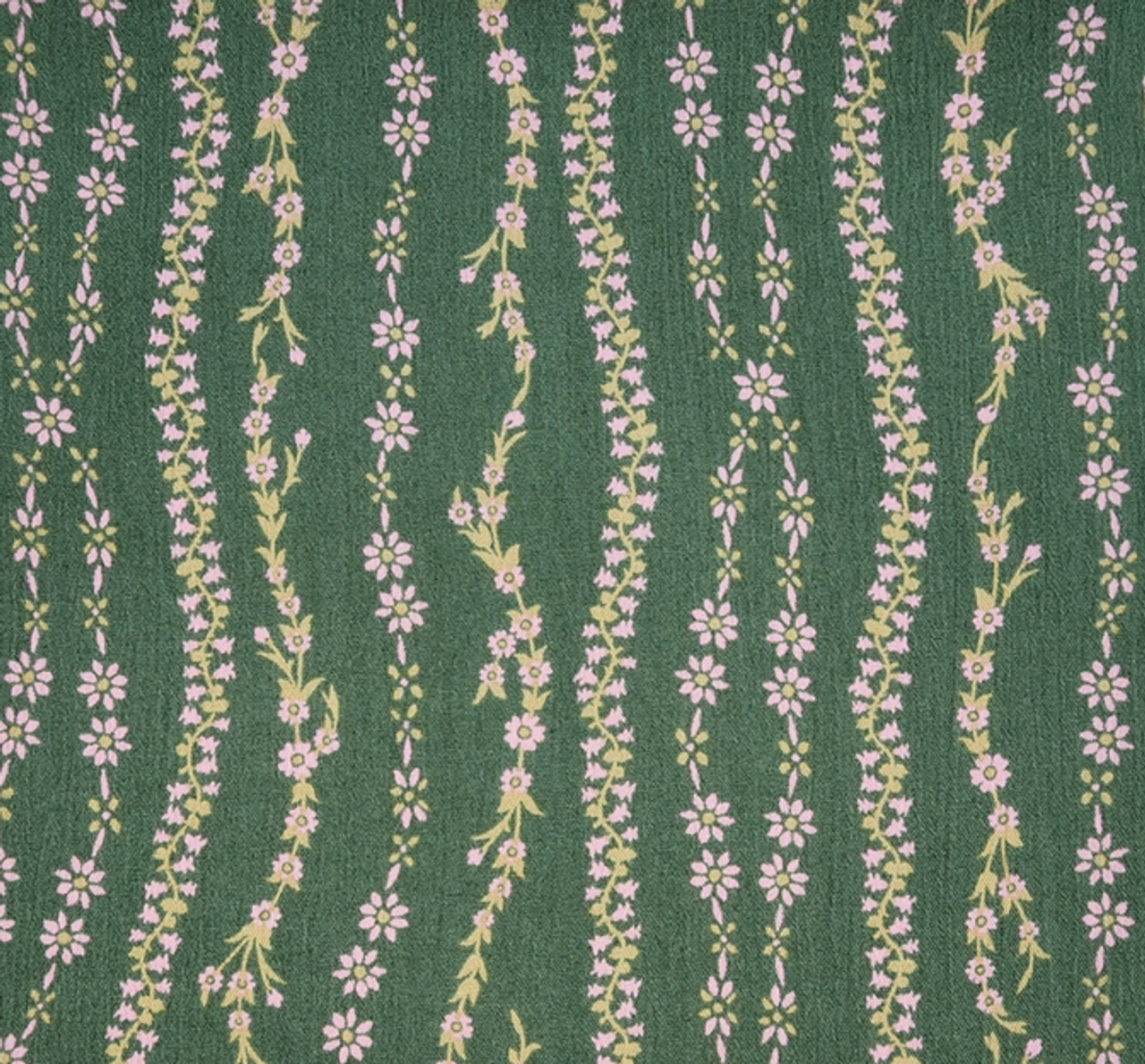 1 Yard Rayon Crinkle Dark Ivy Fabric, 50/52" Wide, Lightweight Apparel Material