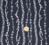 1 Yard Rayon Crinkle Fabric Navy Blue Rayon Navy Blue 50 to 52 Inches Wide