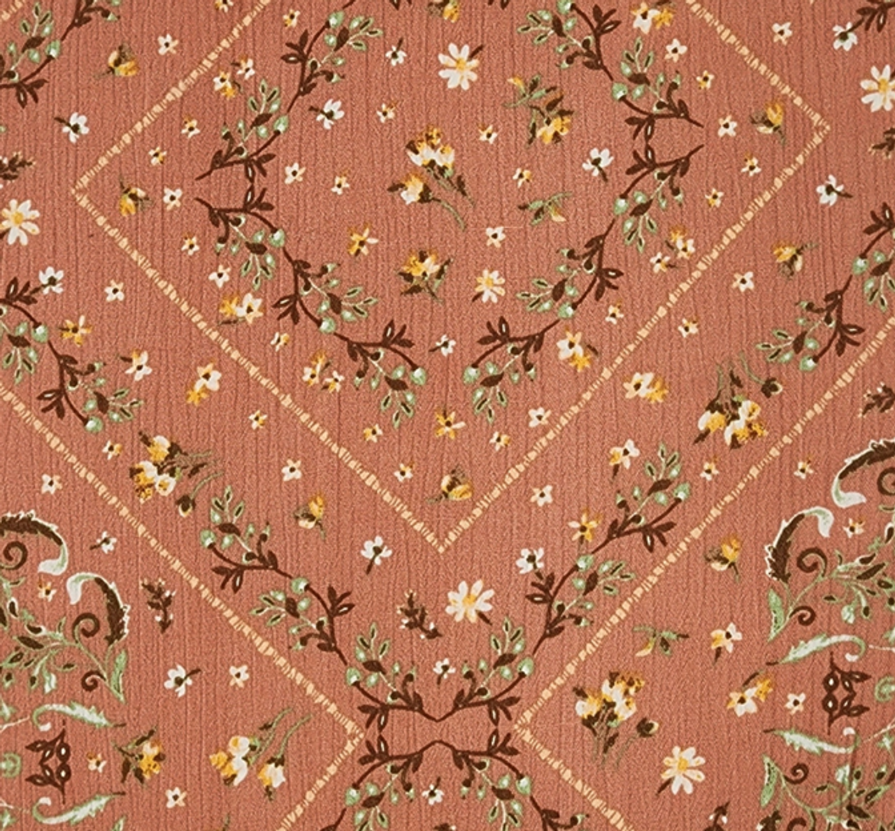 1 Yard Canyon Sunset Rayon Crinkle Fabric, 100% Rayon, 50/52" Wide, Lightweight Apparel Material