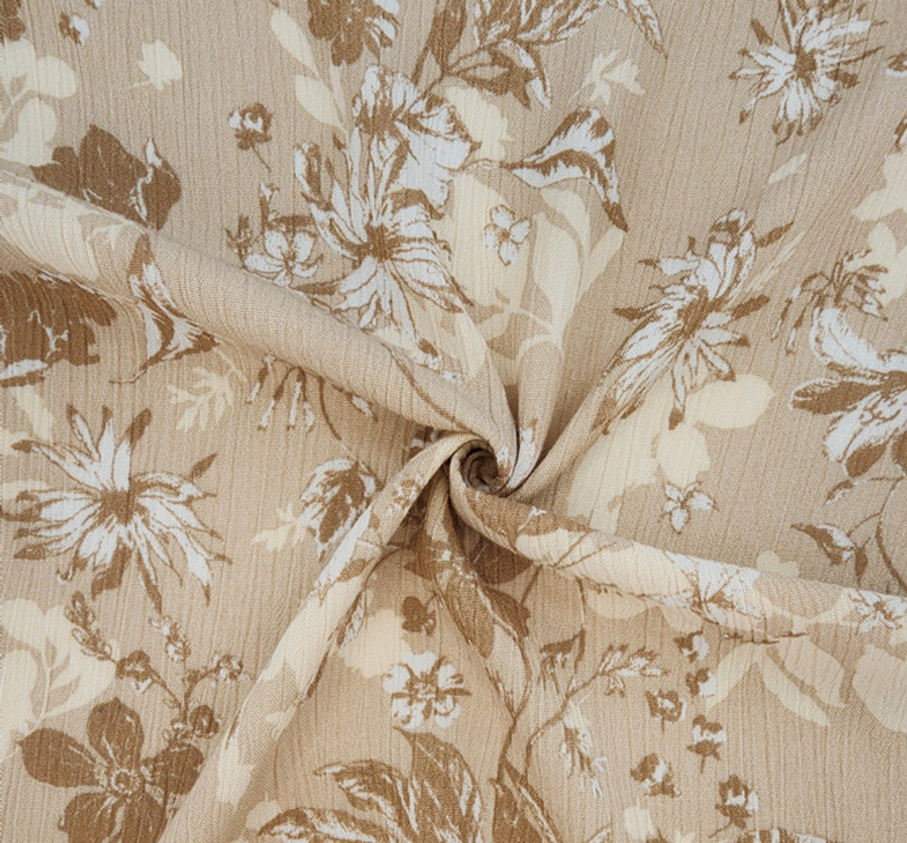 1 Yard Lightweight Soft Rayon Crinkle Fabric for Dresses Skirts Blouses Width 50/52"