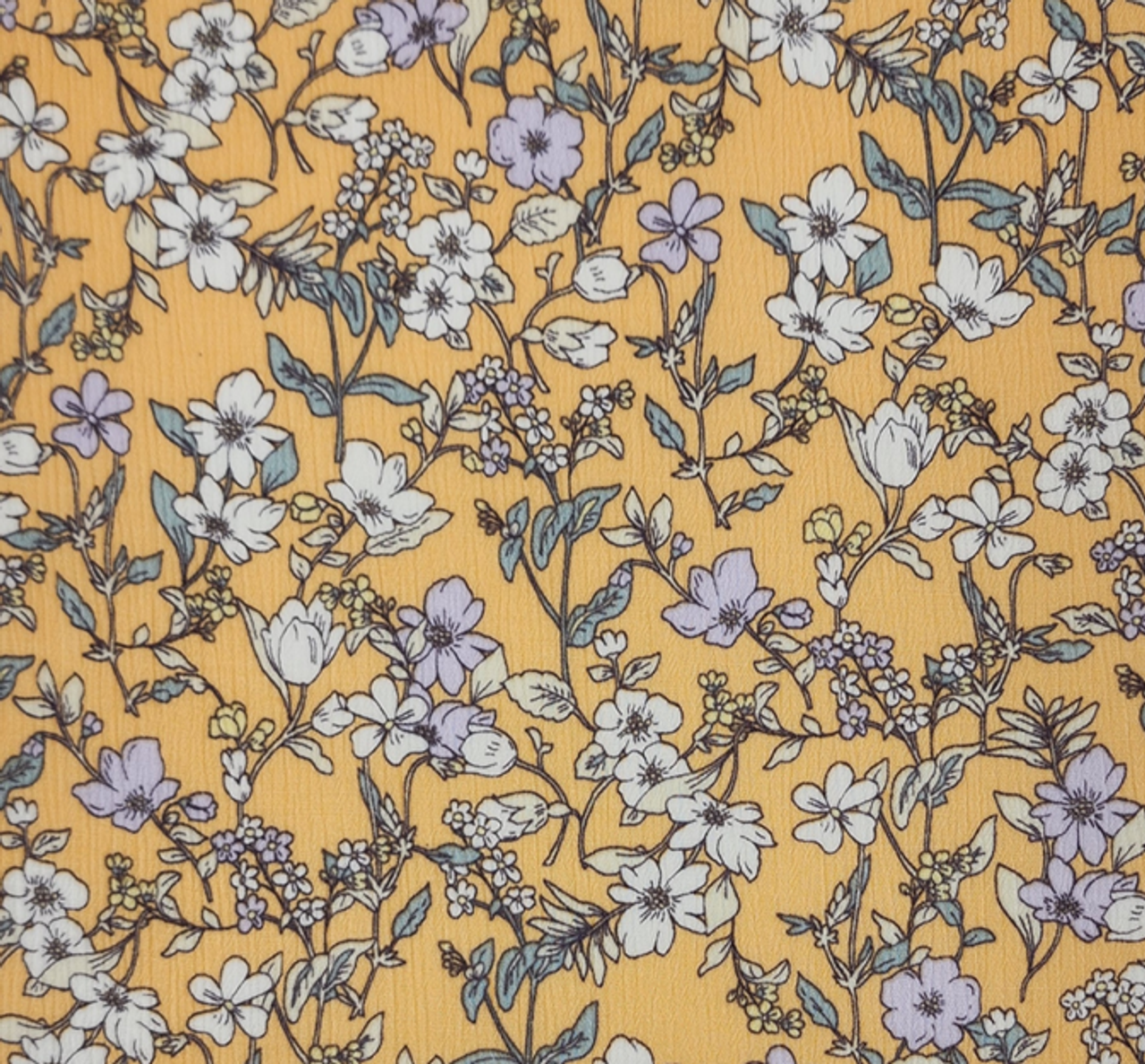 1 Yard Rayon Crinkle Apricot Cream Fabric 50/52” Width, Lightweight Apparel Textile