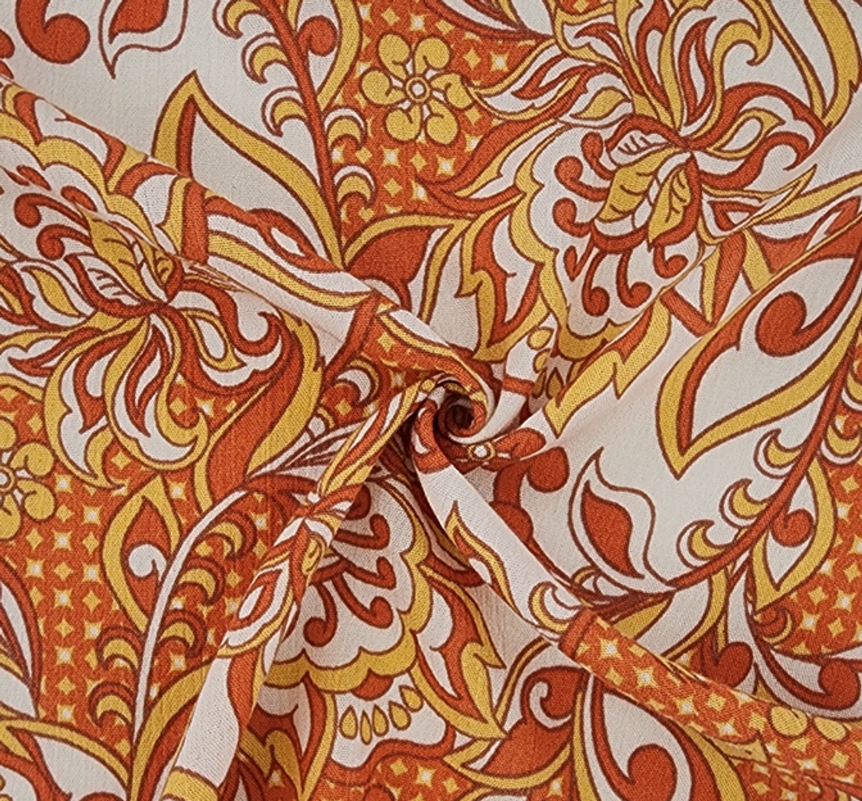 1 Yard Rayon Crinkle Lightweight Soft Apparel Fabric for Dresses Skirts Width 50/52"