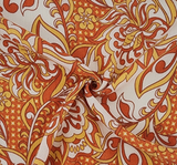 1 Yard Rayon Crinkle Lightweight Soft Apparel Fabric for Dresses Skirts Width 50/52"