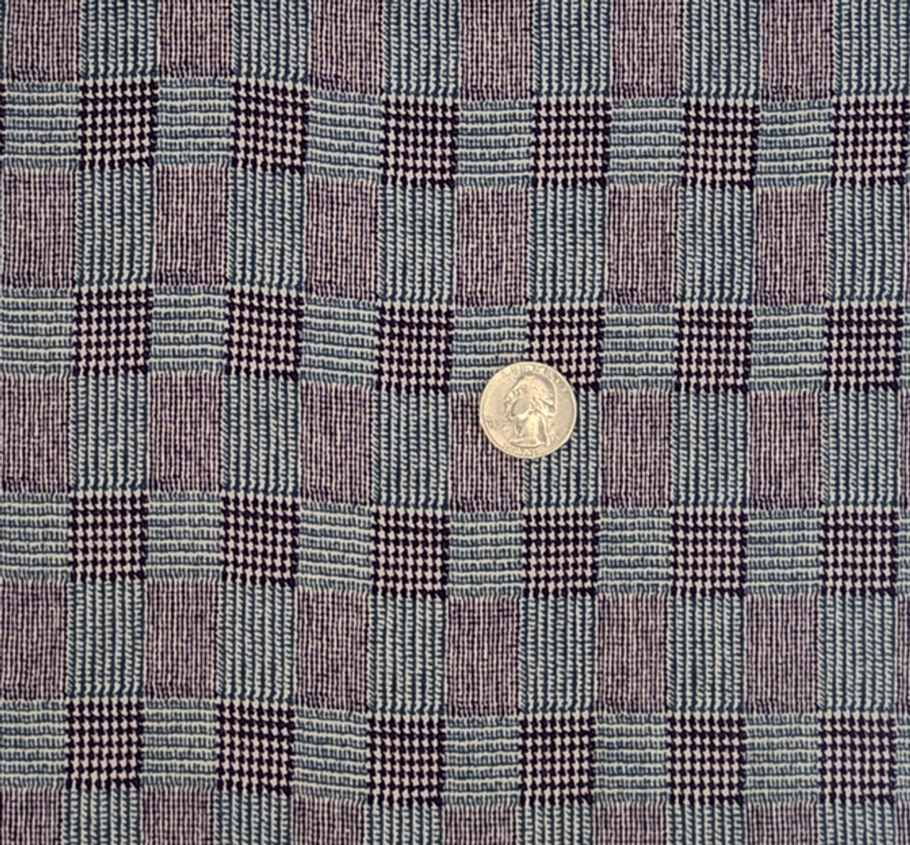 1 Yard Blue Rayon Crinkle Apparel Fabric, 50/52" Wide, Lightweight & Textured