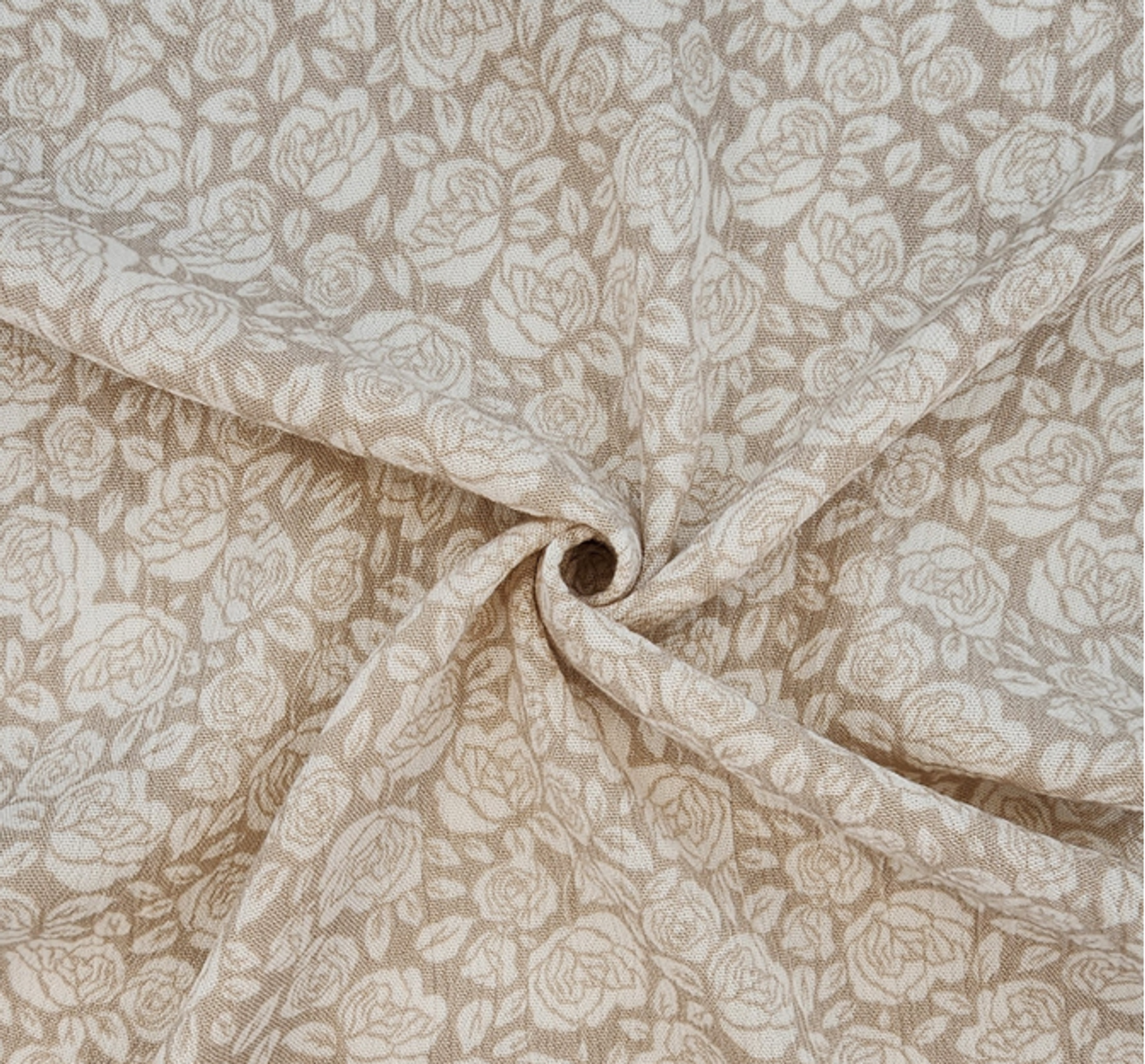 1Yard Sand Rayon Crinkle Fabric For Dresses Skirts Blouses Sewing Projects Drapes Width 50/52"