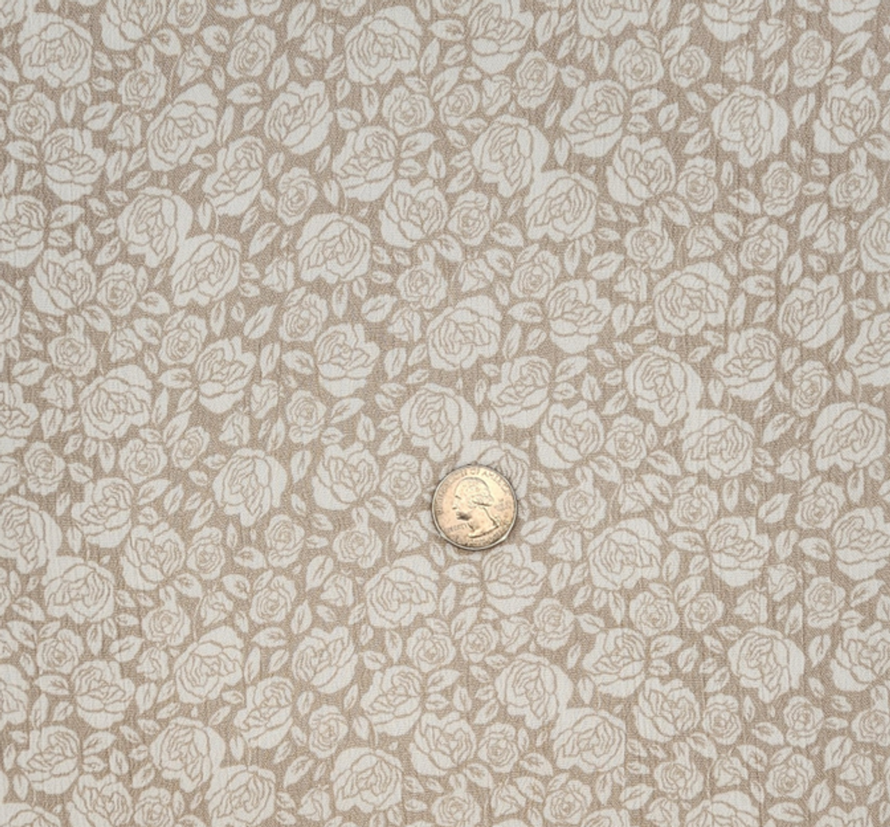 1Yard Sand Rayon Crinkle Fabric For Dresses Skirts Blouses Sewing Projects Drapes Width 50/52"