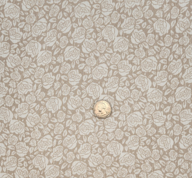 Rayon Crinkle 1D1782 Rayon Fabric - Sand, 50/52" Width