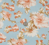 1 Yard Aqua Rayon Crinkle Fabric Lightweight Drapey Apparel Material 50/52 Inch Width