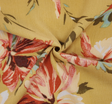 Rayon Crinkle 1D1812 Golden Yellow Rayon Fabric - Golden Yellow, Crinkle Texture, 50/52" Width