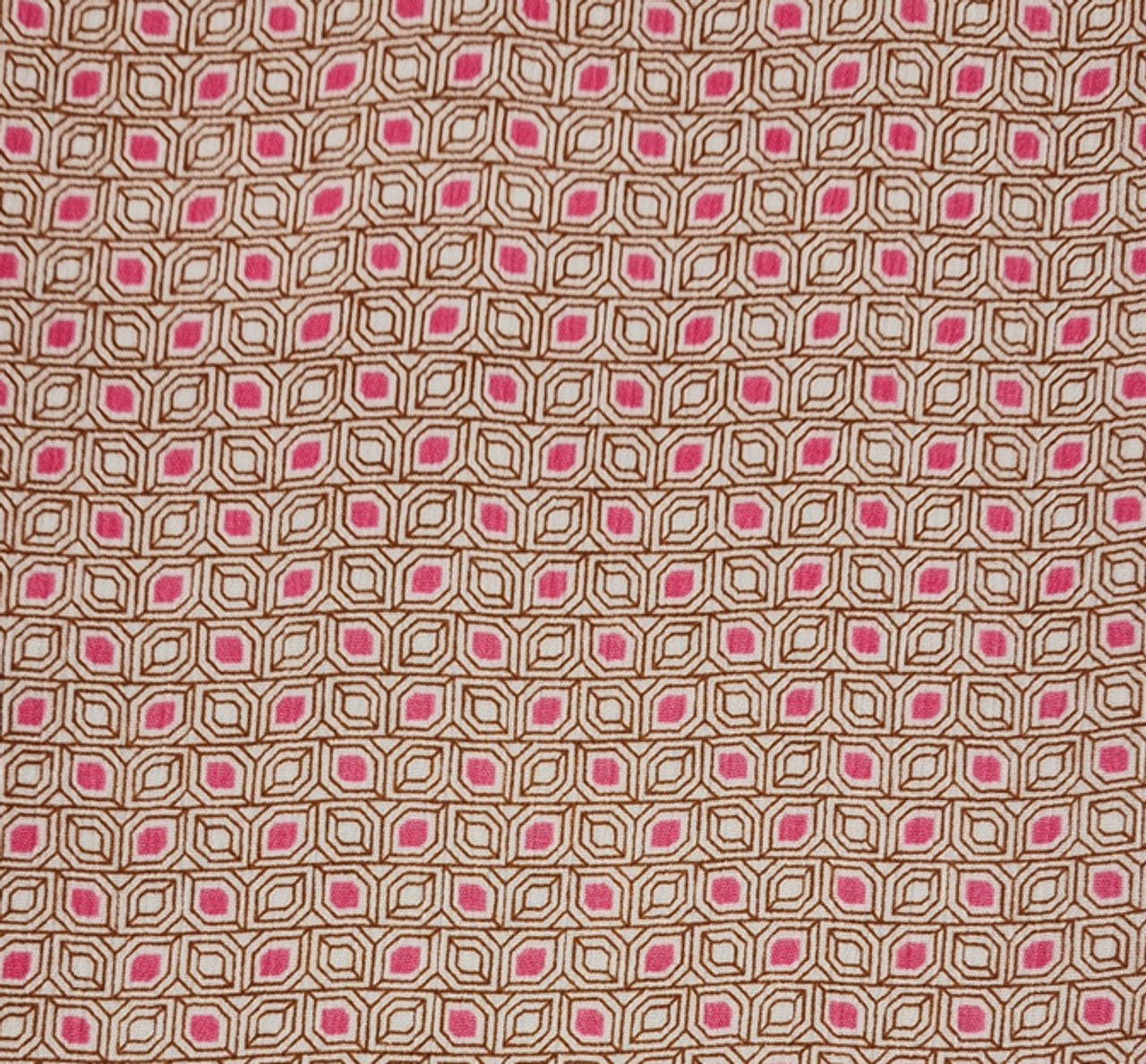 1 Yard Strawberry Colored Rayon Crinkle Breathable Lightweight Textured Fabric Width 50/52"