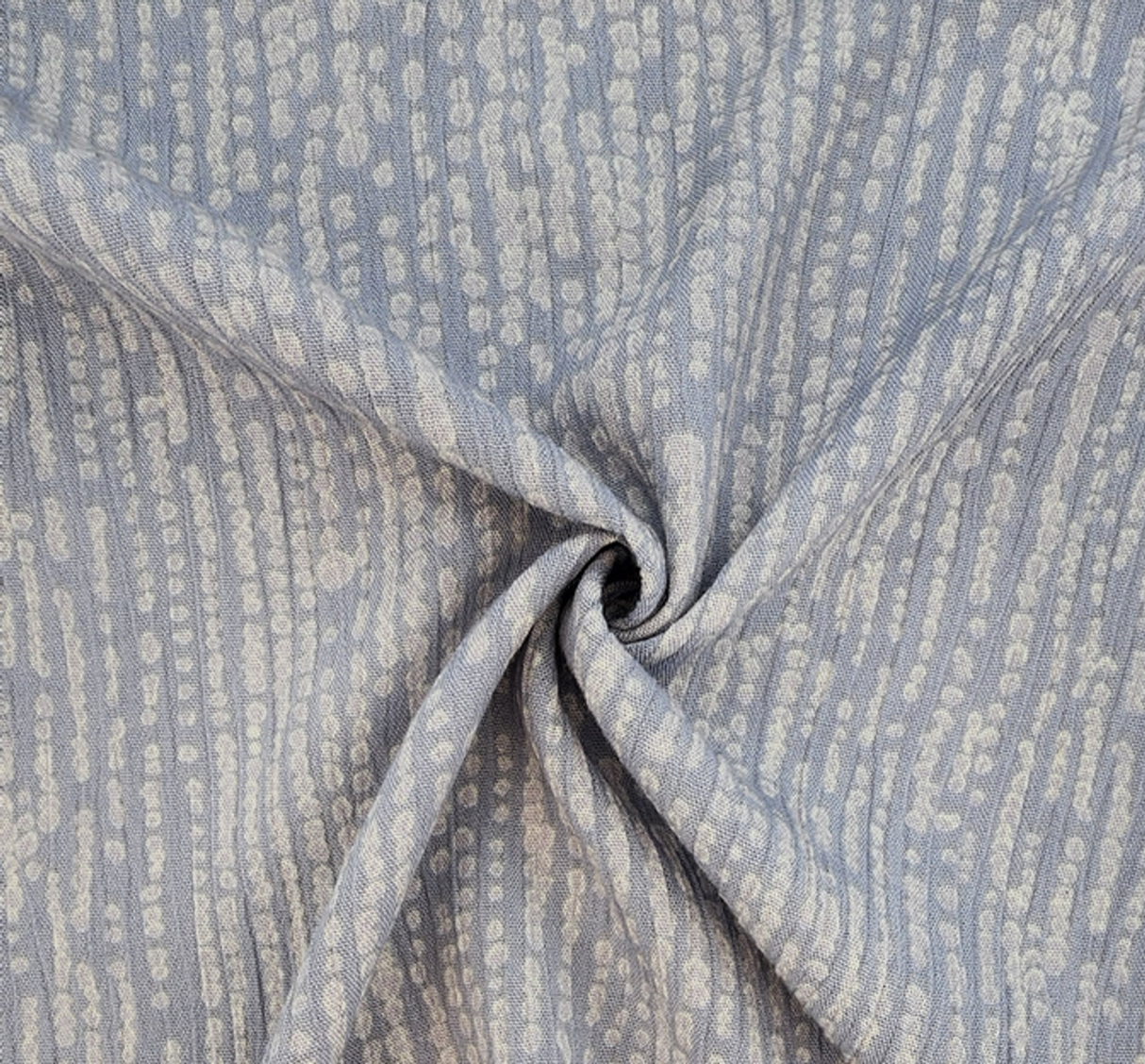 Rayon Crinkle Gray 1 Yard Soft & Lightweight Crinkled Rayon Fabric 50/52” Wide