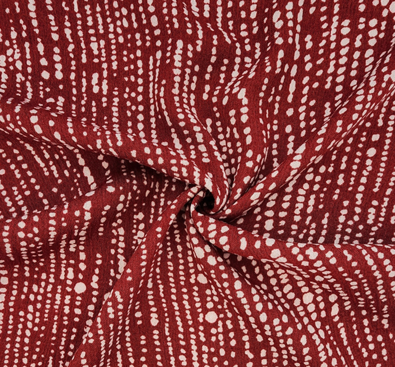 Rayon Crinkle Red Soft Textured Rayon 1 Yard Fabric for Dresses, Blouses & More 50/52” Wide