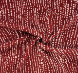 1 Yard Red Rayon Crinkle Fabric Lightweight Apparel Material Fabric Soft Material Width 50/52"