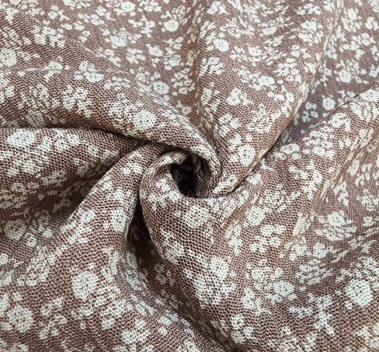 1 Yard Rayon Crinkle Mauve Woven Fabric, 50/52? Wide 100% Rayon