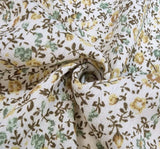 1 Yard Rayon Crinkle Cream Bread Fabric for Blouses Skirts Dresses and Apparel Projects 50 52 Width