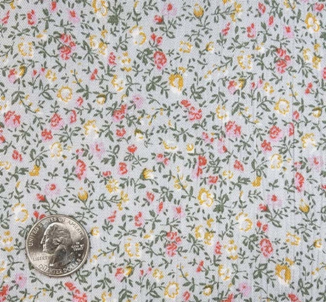 1 Yard Rayon Crinkle Gray Orange Woven Fabric, 50/52? Wide 100% Rayon