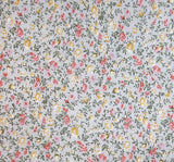 1 Yard Rayon Crinkle Gray Orange Fabric for Dresses Blouses Skirts and Apparel Sewing 50 52 Width