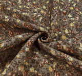 1 Yard Rayon Crinkle Navy Ivory Fabric for Dresses Skirts Tops Crafts 52 54 Width