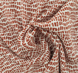 Rayon Crinkle 1D1164 Brick Rayon Fabric - Brick, 50/52" Width (1 Yard)