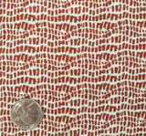 Rayon Crinkle 1D1164 Brick Rayon Fabric - Brick, 50/52" Width (1 Yard)