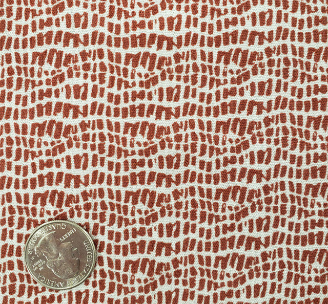Rayon Crinkle 1D1164 Brick Rayon Fabric - Brick, 50/52" Width (1 Yard)