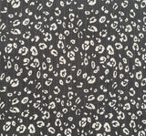 1 Yard Charcoal Beige Lurex Rayon Crinkle Apparel Fabric 50/52 inches Width