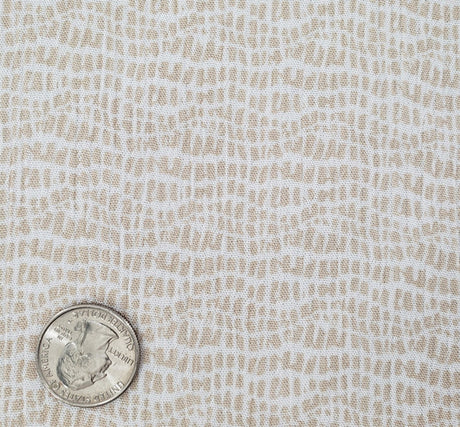 1 Yard Beige Rayon Crinkle Apparel Fabric 50/52 inches Width